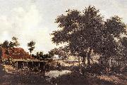 Meindert Hobbema The Water Mill painting